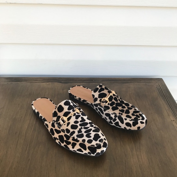 leopard mule slides